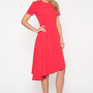 black halo olcay asymmetrical dress